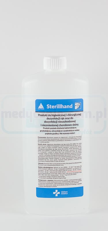 Sterillhand 1L dezinfectant pentru mâini cu pompă (echivalent cu AHD, Velodes, Skinman)